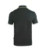 Polo Motif Emblème Adulte Noir Jaune Aquascutum-2