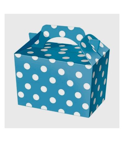 Cardboard Spotted Gift Boxes (Pack of 10) (Blue/White) (One Size) - UTSG31061
