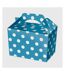 Cardboard Spotted Gift Boxes (Pack of 10) (Blue/White) (One Size) - UTSG31061