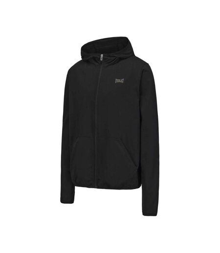 Mens Polyester Tailored Full Zip Hoodie Jet Black Everlast