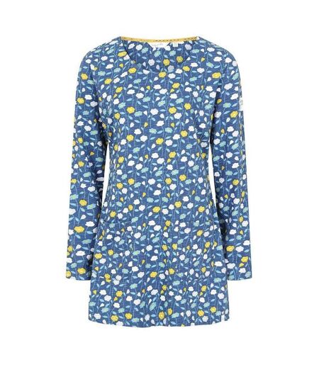 Tunique Motif/style Marguerite Femme Bleu Blanc Jaune Lazy Jacks