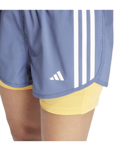 Short Style 3 Rayures Own The Run Femme Bleu Adidas