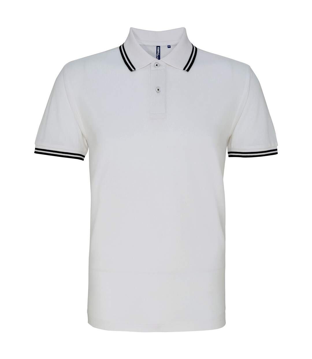 Asquith & Fox - Polo - Homme (Blanc/noir) - UTRW4809