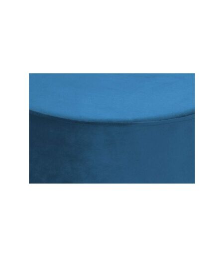Paris Prix - Pouf Rond Déco nano 55cm Bleu