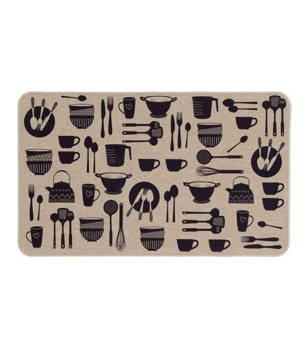 Tapis Multi-Usage Tissé Kitchen 45x75cm Naturel