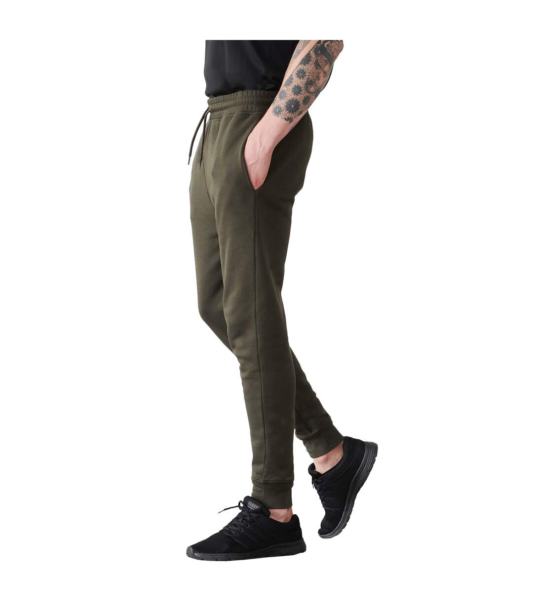 Pantalon de jogging athleisure adulte vert kaki Tombo-2