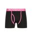 Pack of 3  Mens crystaline boxer shorts  fuchsia Crosshatch-3