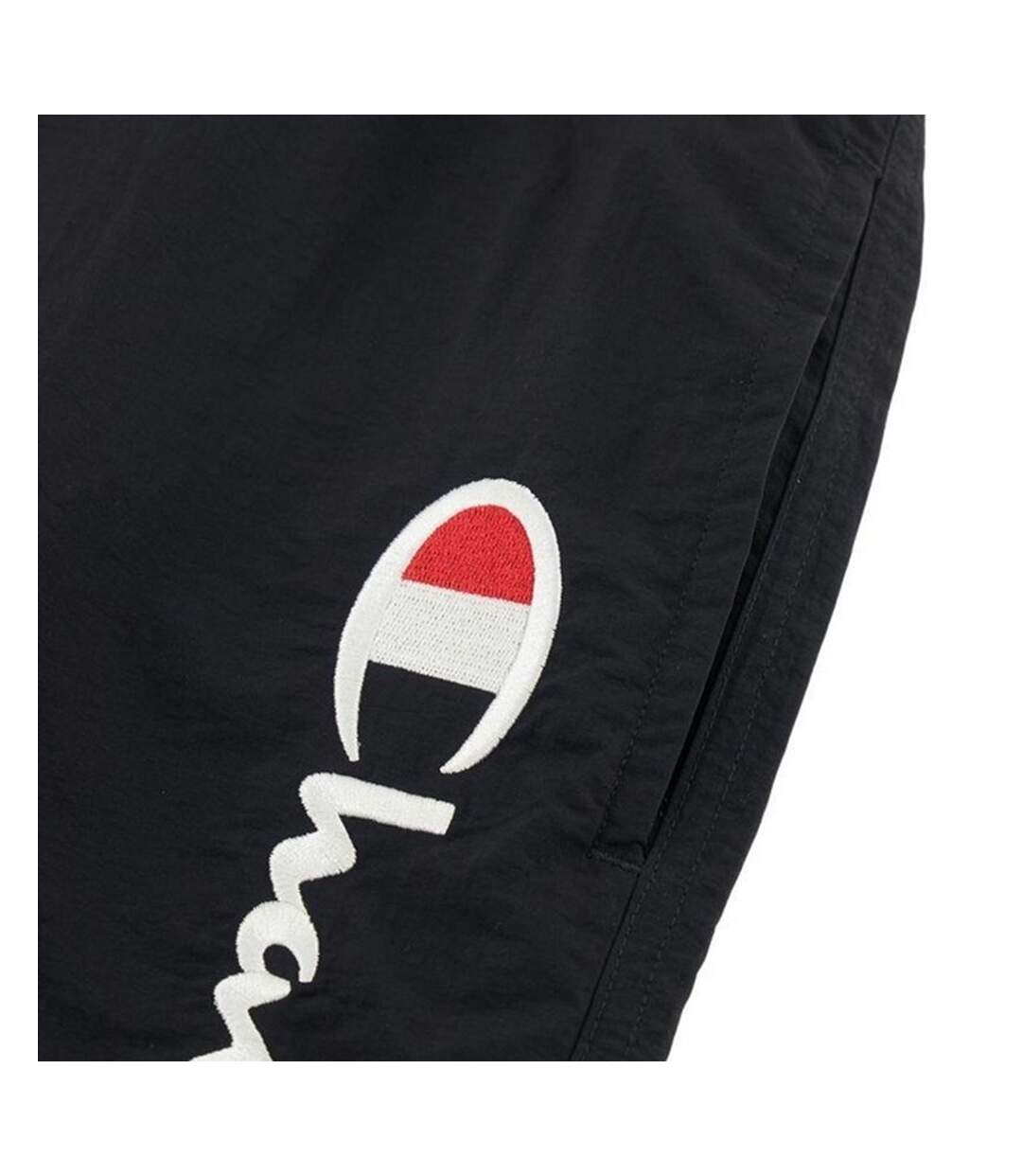Short De Bain Motif/style Logo Brodé Homme Noir Champion-3