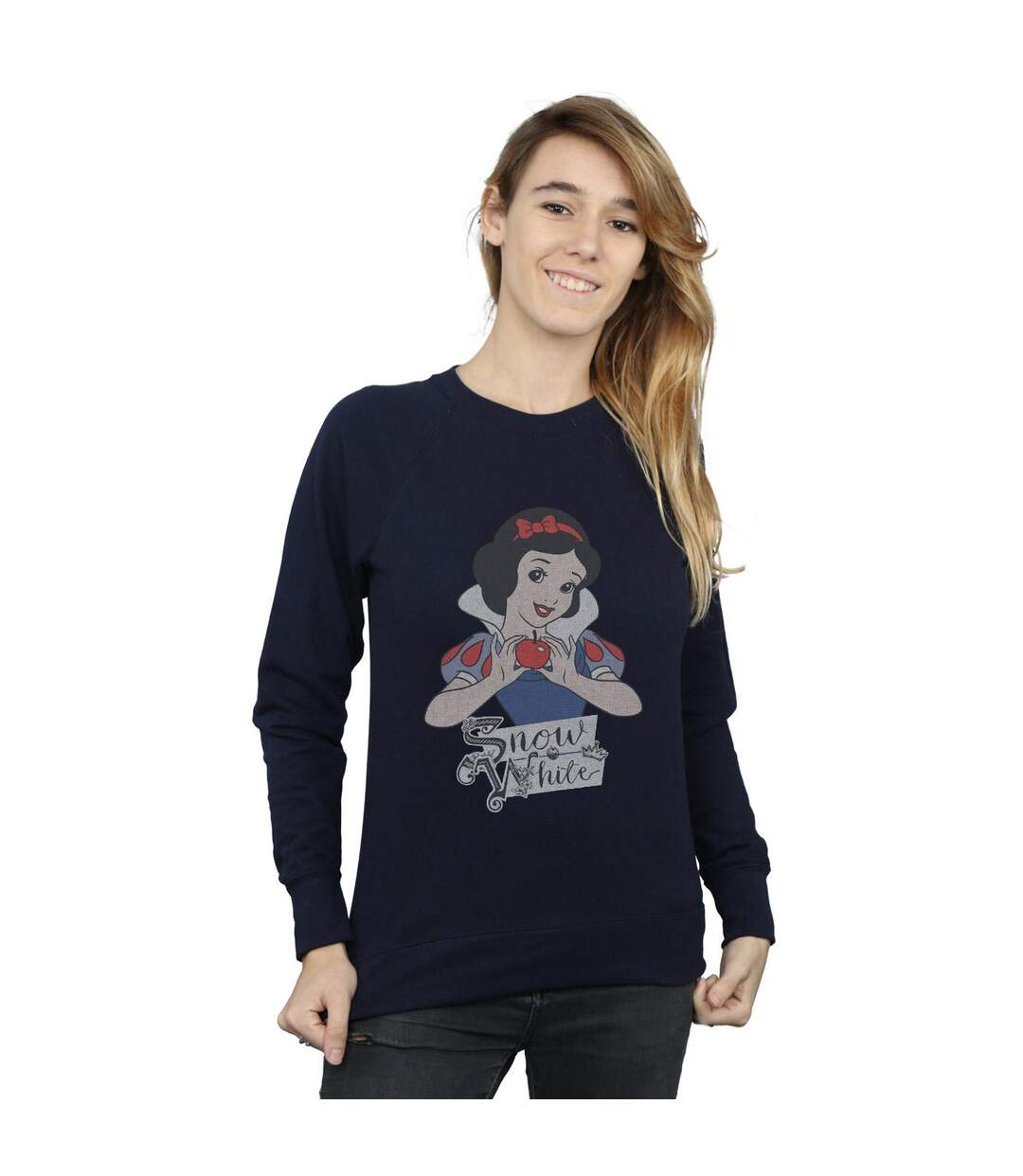 Disney Princess - Sweat SNOW WHITE APPLE - Femme (Bleu marine) - UTBI32740-2