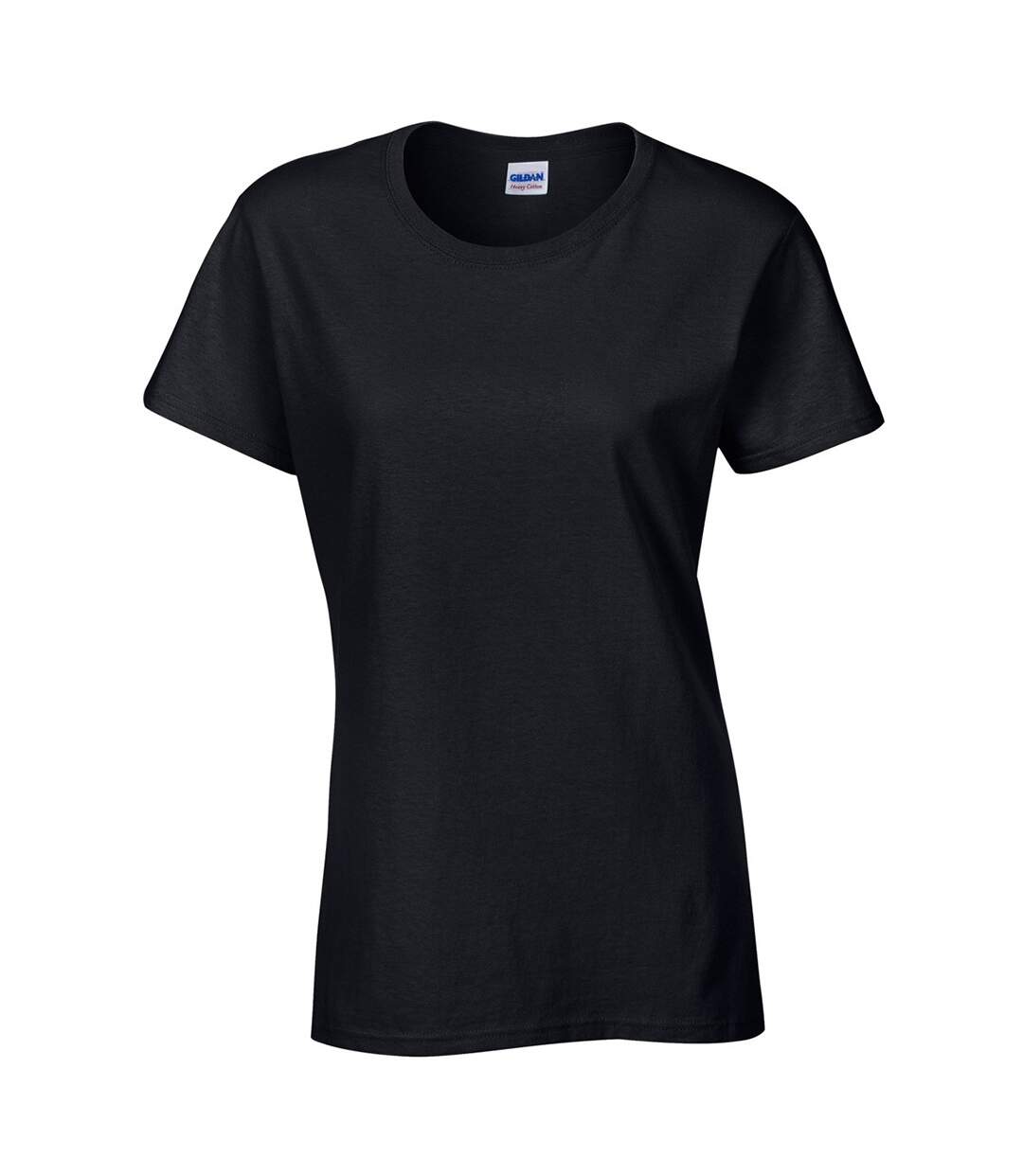 T-shirt à manches courtes coupe féminine femme noir Gildan