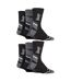 Mens 6 Pack Walking Boot Socks | Polyester Outdoor Socks for Hiking-3