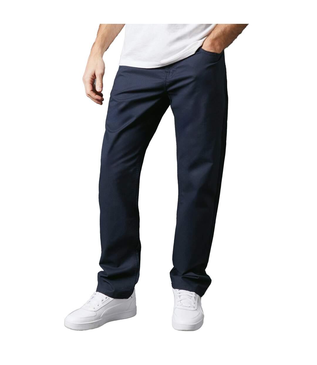 Chino premium homme bleu marine Maine-1