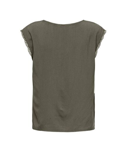 T-Shirt kaki femme only selina