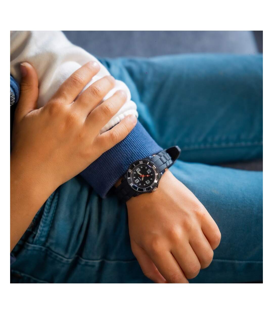 Montre Enfant en Silicone Couleur Noir CHTIME