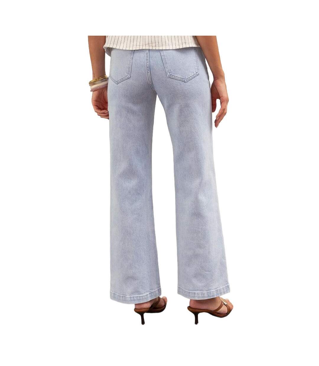 Jean flare bleu femme oraije mona jd671-2