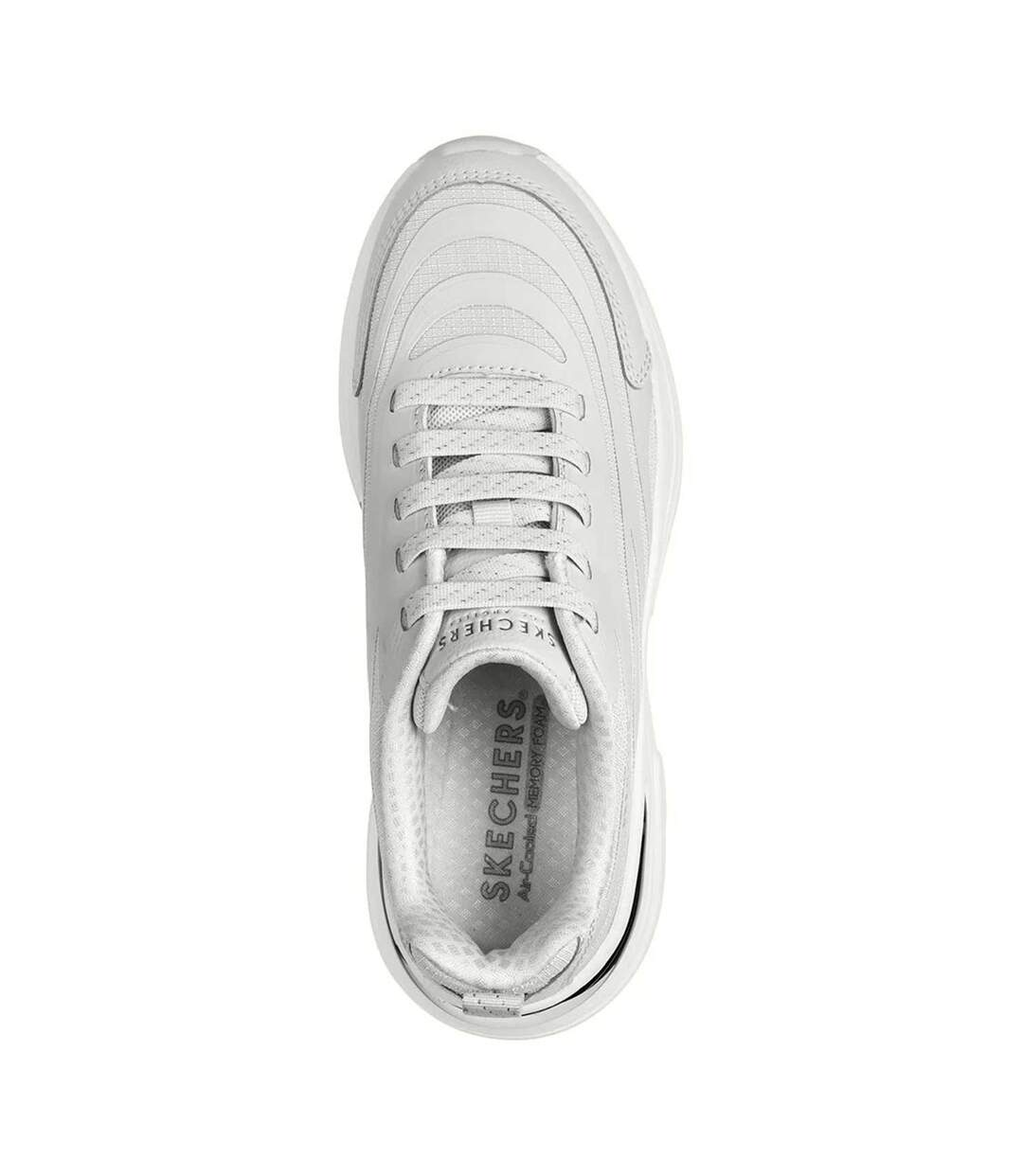 Womens/ladies Hazel Step N Flow Trainers White Skechers-4