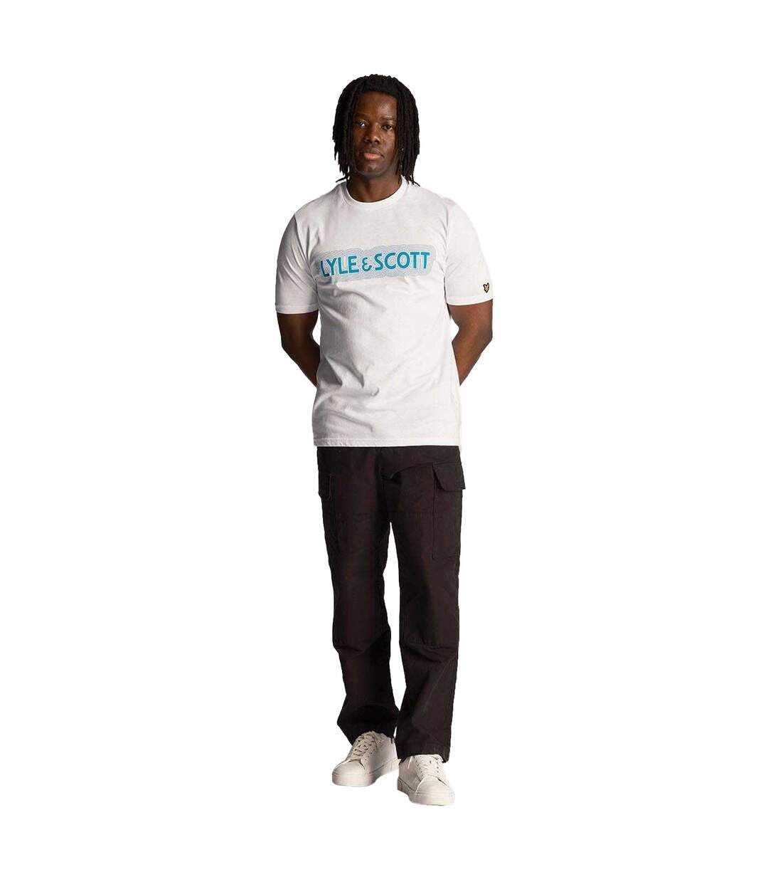 T-shirt Motif Vibrations Homme Blanc Lyle & Scott-4