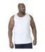 Duke Mens Fabio-1 Kingsize Muscle Vest (White) - UTDC171-3