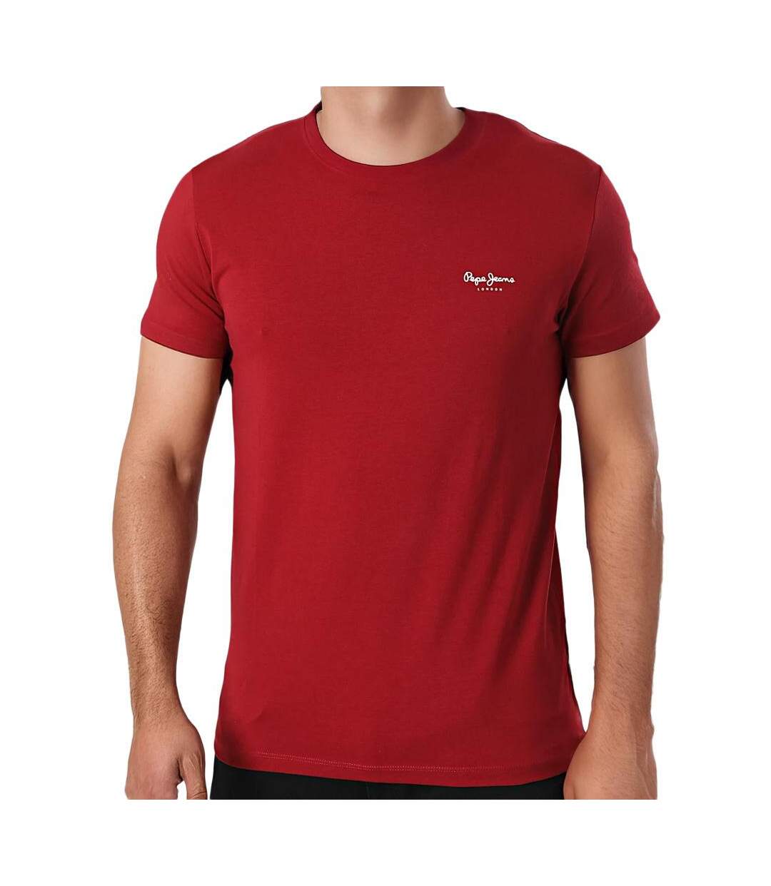 T-Shirt bordeaux homme pepe jeans original-1