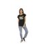 T-shirt à col rond manches courtes femme Vegetal Skull Vondutch-5