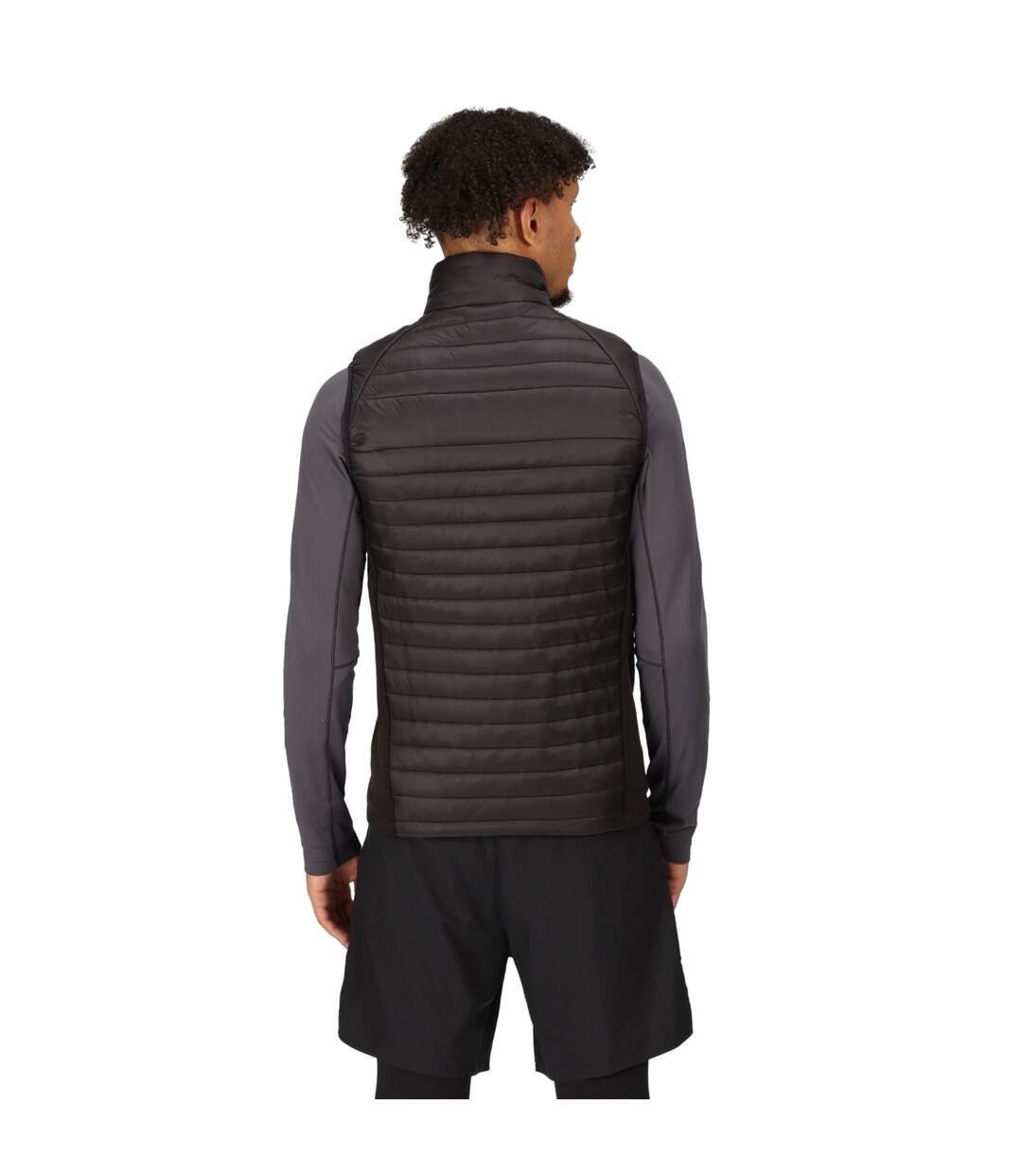 Mens navigate quilted hybrid gilet black/classic red Regatta-4