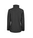 Womens/ladies All Weather Jacket Black Tee Jays-2