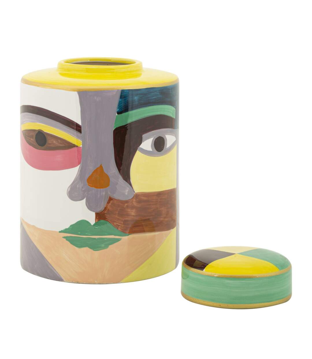 Vase Design en Céramique Piccassy 28cm Multicolore-2