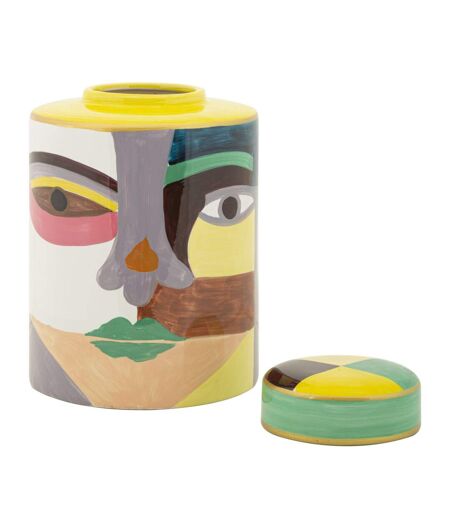 Vase Design en Céramique Piccassy 28cm Multicolore