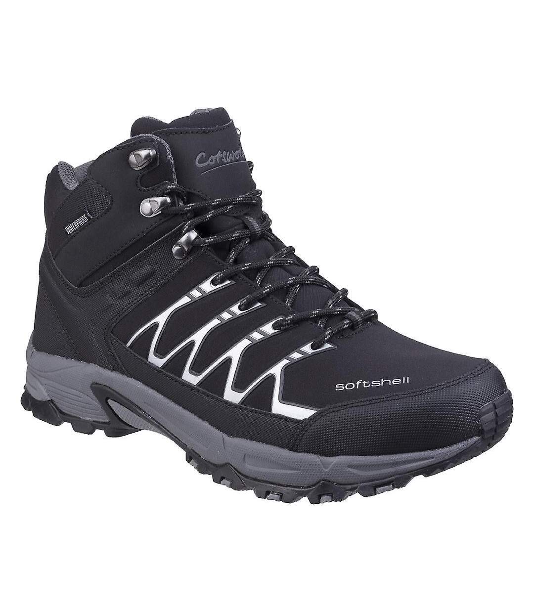 Mens Abbeydale Mid Hiking Boots Black Grey Cotswold-1