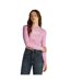 Pull Femme Rose Vif Chiné Tommy Jeans-1
