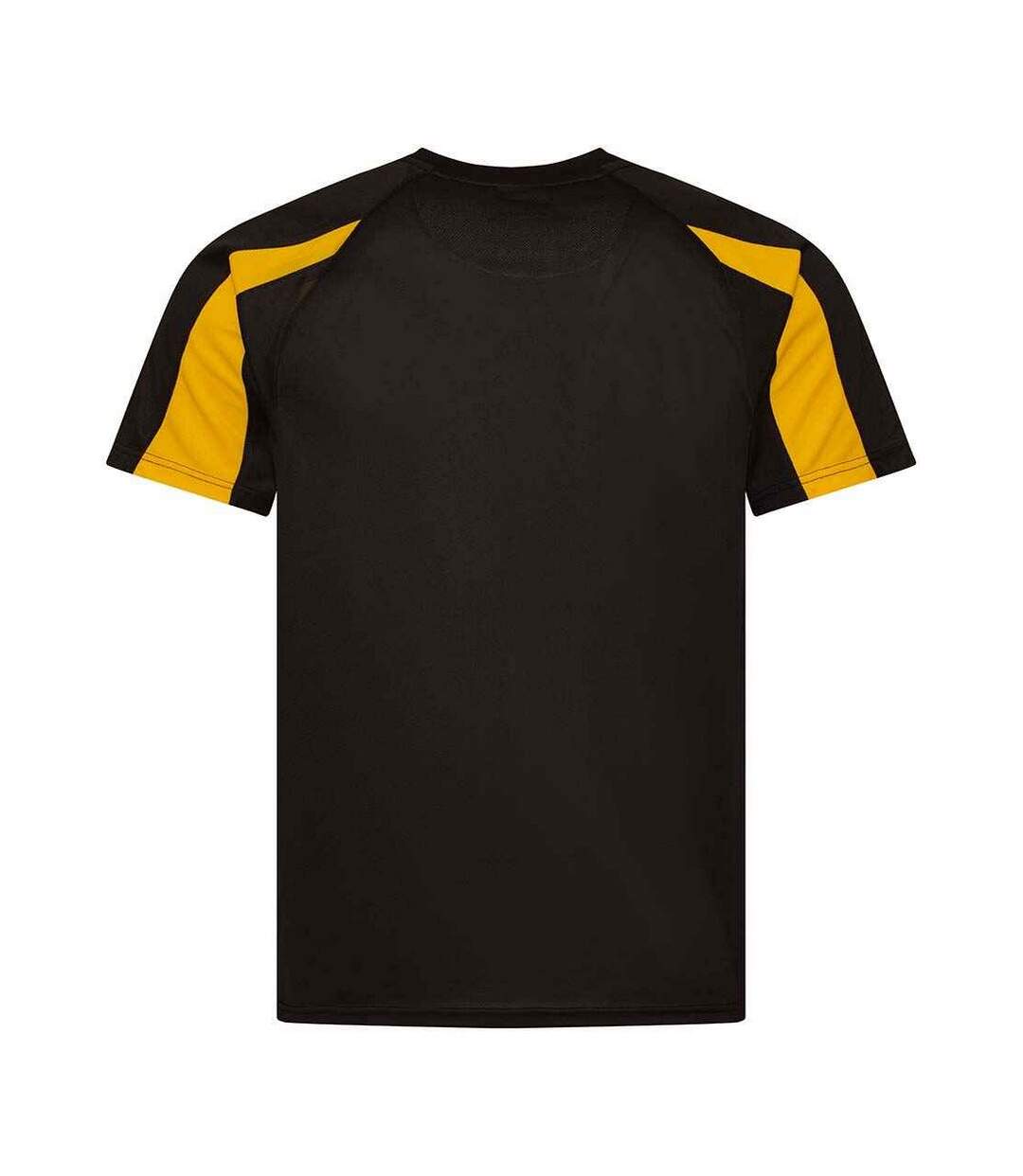 T-shirt Adulte Noir Vif Jaune Or AWDis Cool-2