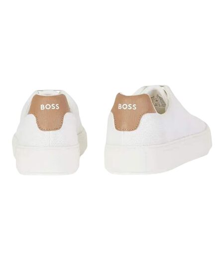 Womens/ladies Katie Low Cut Trainers White Boss