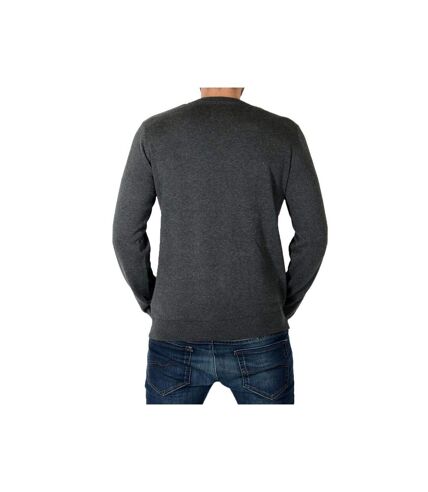 Pull Jack and Jones David V Neck DK Grey Mel