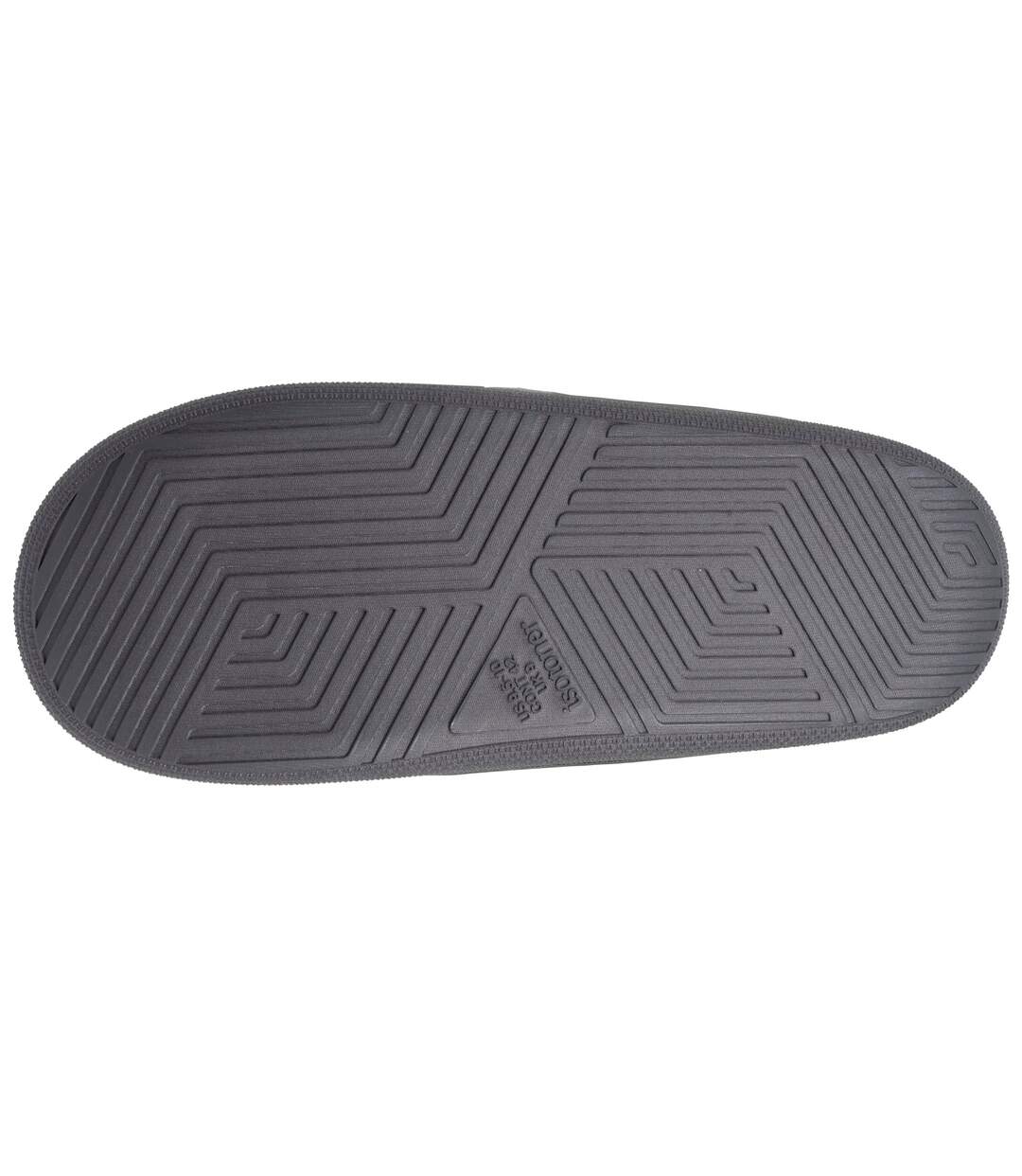 Isotoner Chaussons Charentaises homme velours semelle bloup extra confort-4