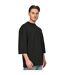 Unisex adult tall oversized half-sleeved t-shirt black Casual Classics-3