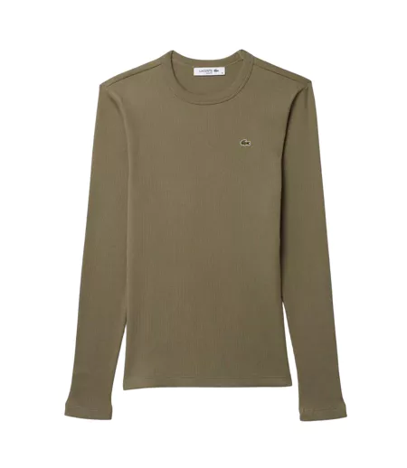 T-shirt Femme Vert Kaki Lacoste