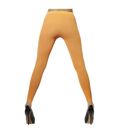 Collant sans pieds 80s party femme orange fluo Smiffys