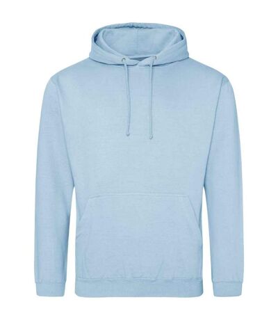 Unisex college hooded sweatshirt / hoodie ice blue Awdis
