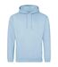 Unisex college hooded sweatshirt / hoodie ice blue Awdis-1