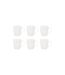 Lot de 6 Mugs en Porcelaine Perle 35cl Blanc-1