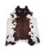 Tapis Déco Vache 94x100cm Blanc & Marron-1