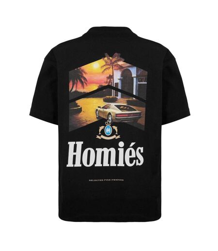 T-shirt Motif/style Course Special Edition Auto Homme Noir Homies Marbella
