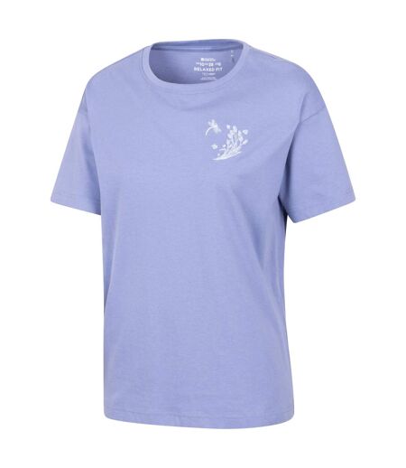 T-shirt Manches Courtes Motif/style Libellule Femme Bleu Bleuet Mountain Warehouse