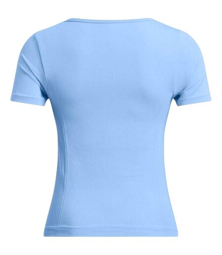 Womens/ladies Vanish Crew Neck Slim T-shirt Blue Under Armour