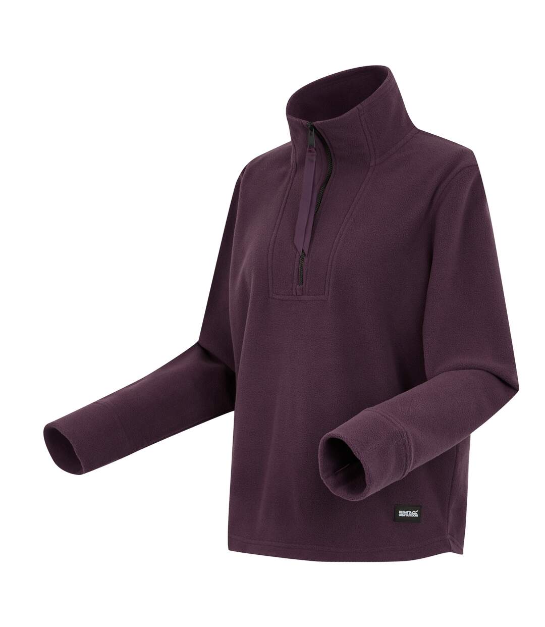 Womens/ladies Juliette Half Zip Fleece Top Deep Plum Regatta-4