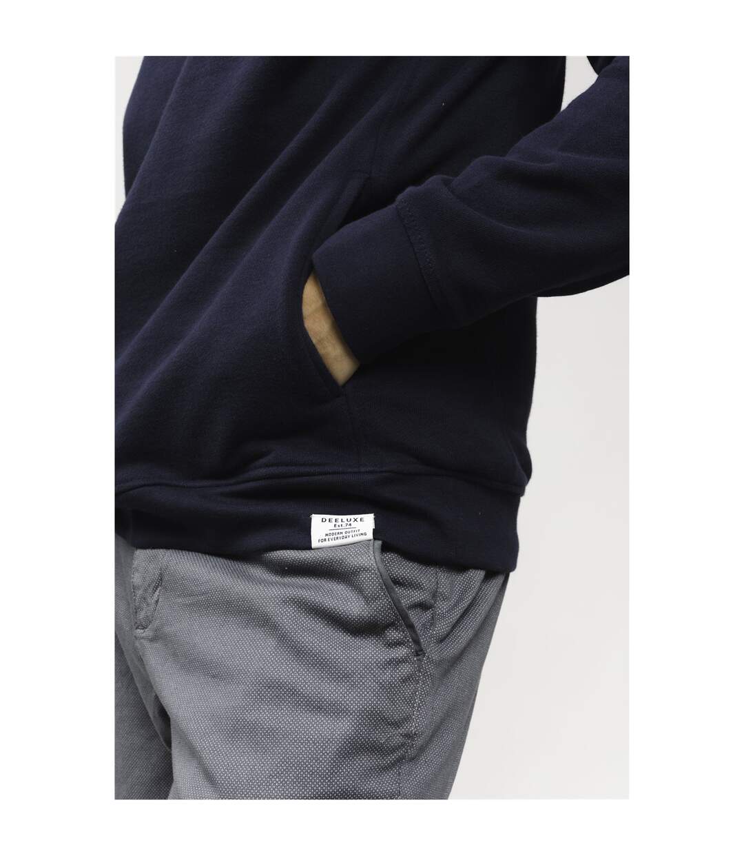 Sweat polaire à capuche uni FREM-3