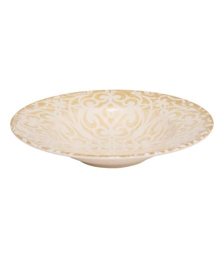 Lot de 6 Assiettes à Pâtes Anna 28cm Crème