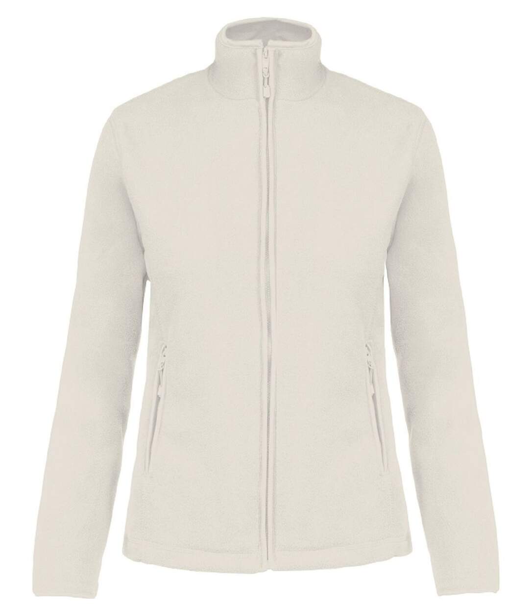 Veste micropolaire zippée - Femme - K907 - blanc cassé