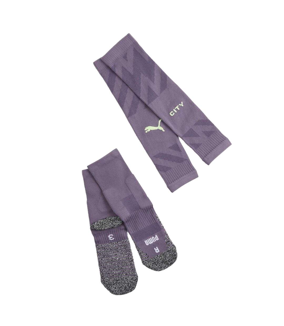 Mens Manchester City Fc Goalkeeper Socks Purple Charcoal Puma-3