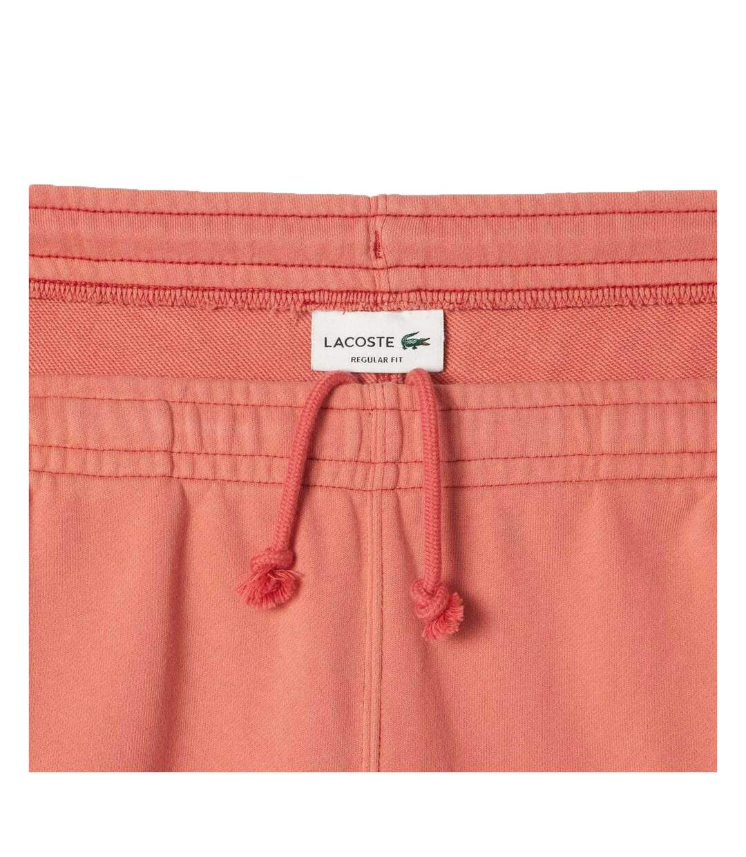 Mens Organic Cotton Graphic Print Shorts Red Faded Lacoste-2